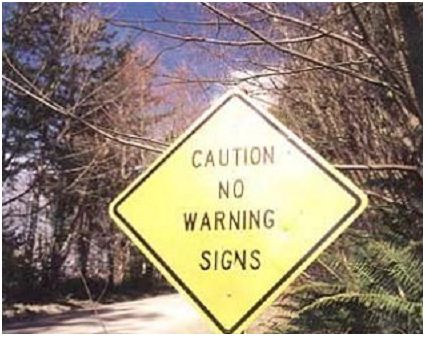 Caution No warning Signs